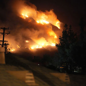 Wildfire At Night 