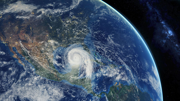 Satellite Image Of Storm Over Earth 