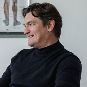 Man At Desk Anatomy Poster 