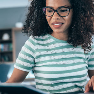 Lady On Laptop 
