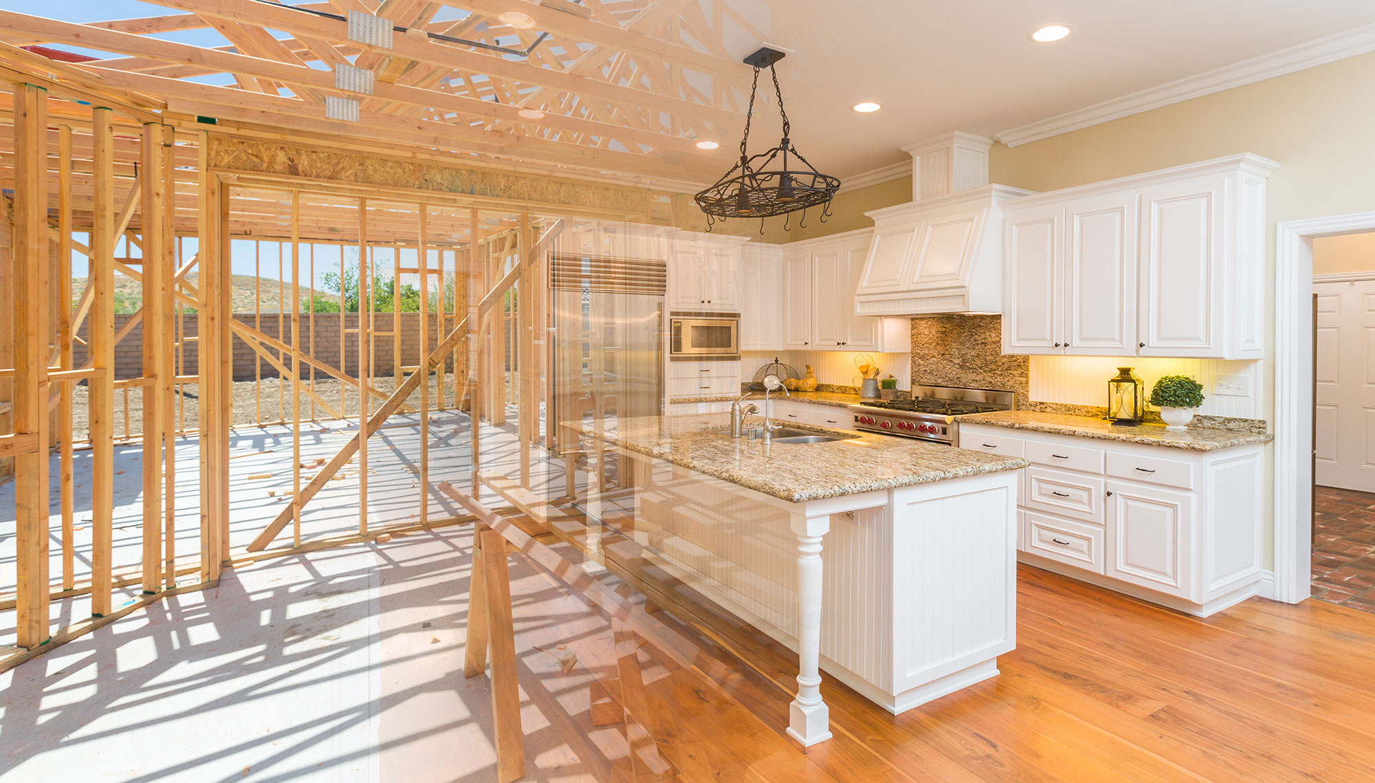 Before And After View Of Kitchen 