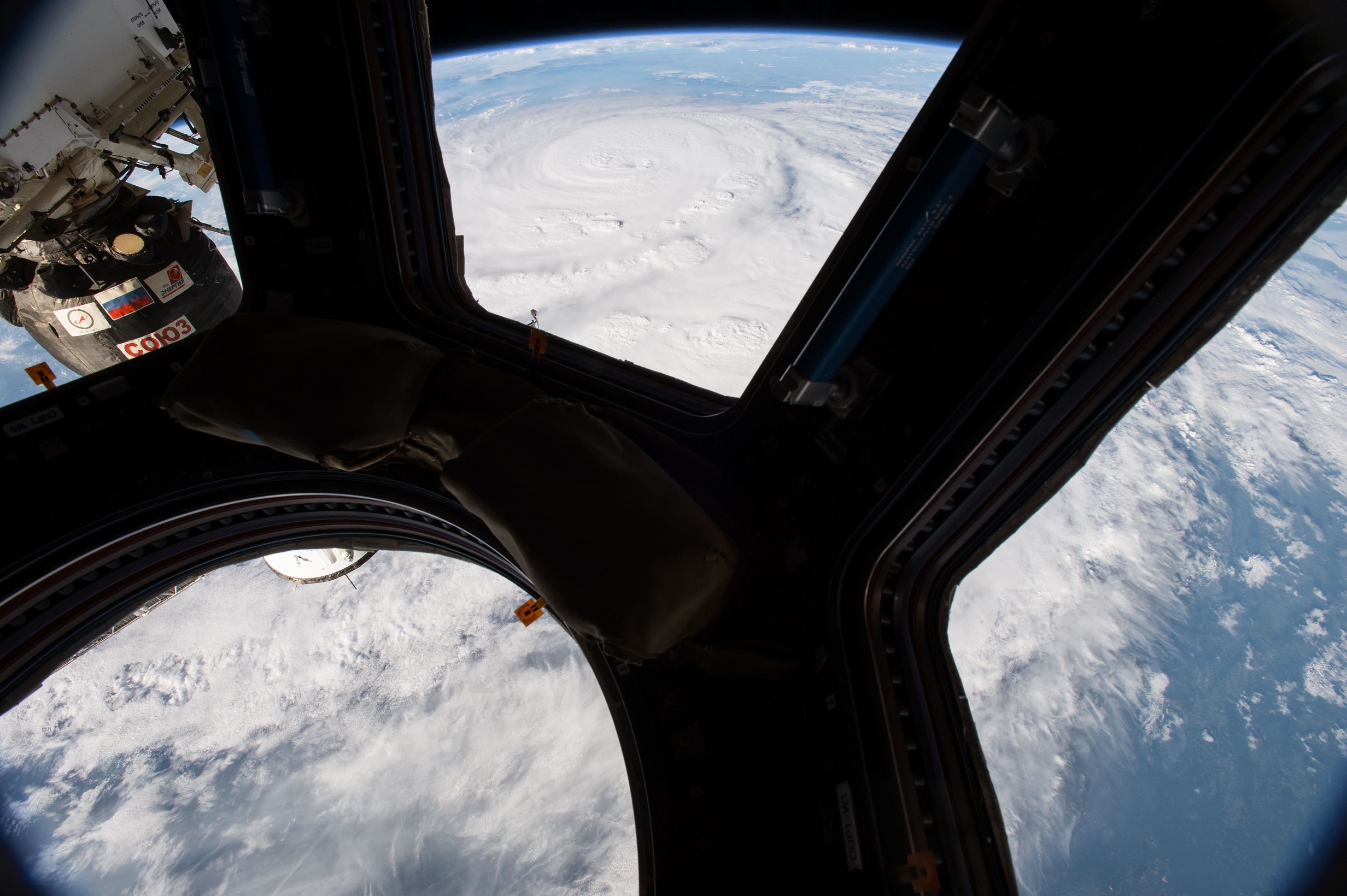 Harvey As Seen From International Space Station 