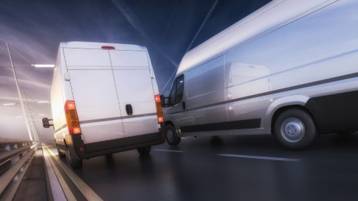 Trucks On A Highway 