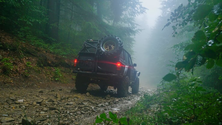 Car Off The Road 