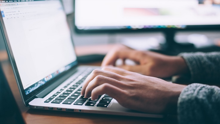 Typing On Computer 
