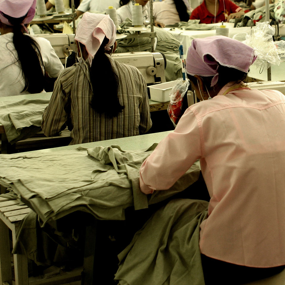 People working