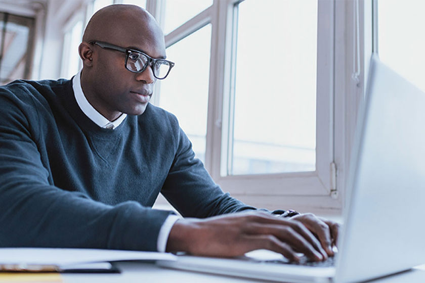 Man At Computer 
