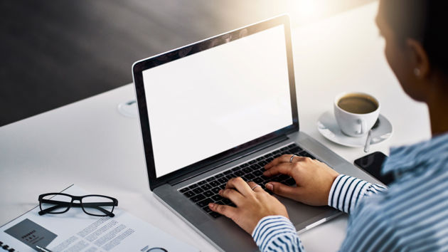 Person using laptop