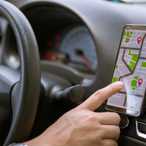 Verisk Coverage Verifier Analytic Objects Hand Pointing At Phone Gps In Car 