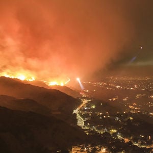 Wildfire In Hills Above Los Angeles Teaser 