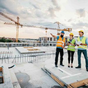 Contractors On Jobsite Roof 