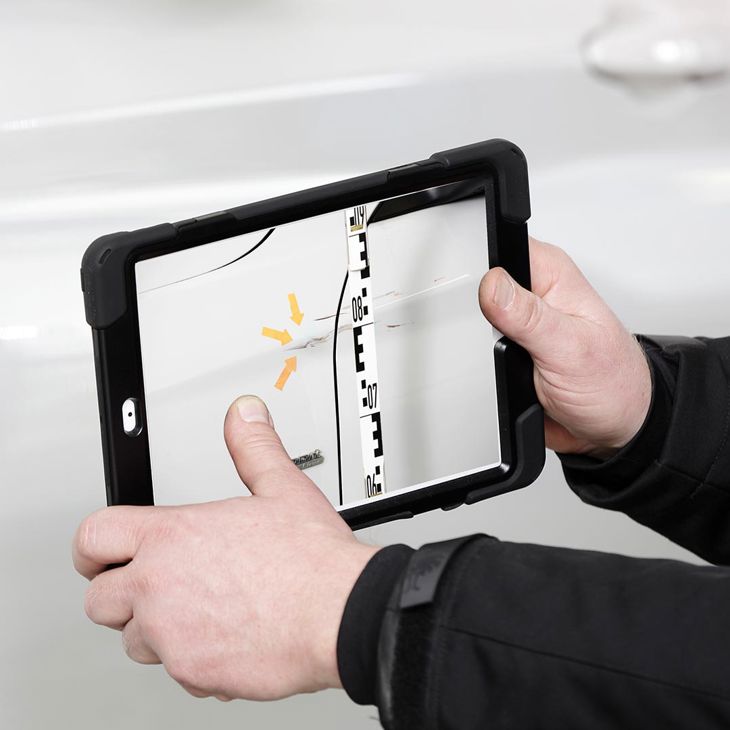 Documenting Door Damage This Tablet 