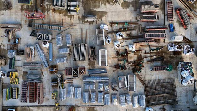 Aerial View Of Construction Material Teaser 