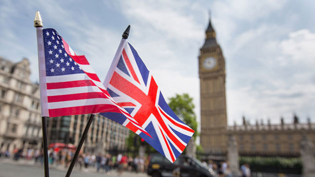 Uk And Us Flags 