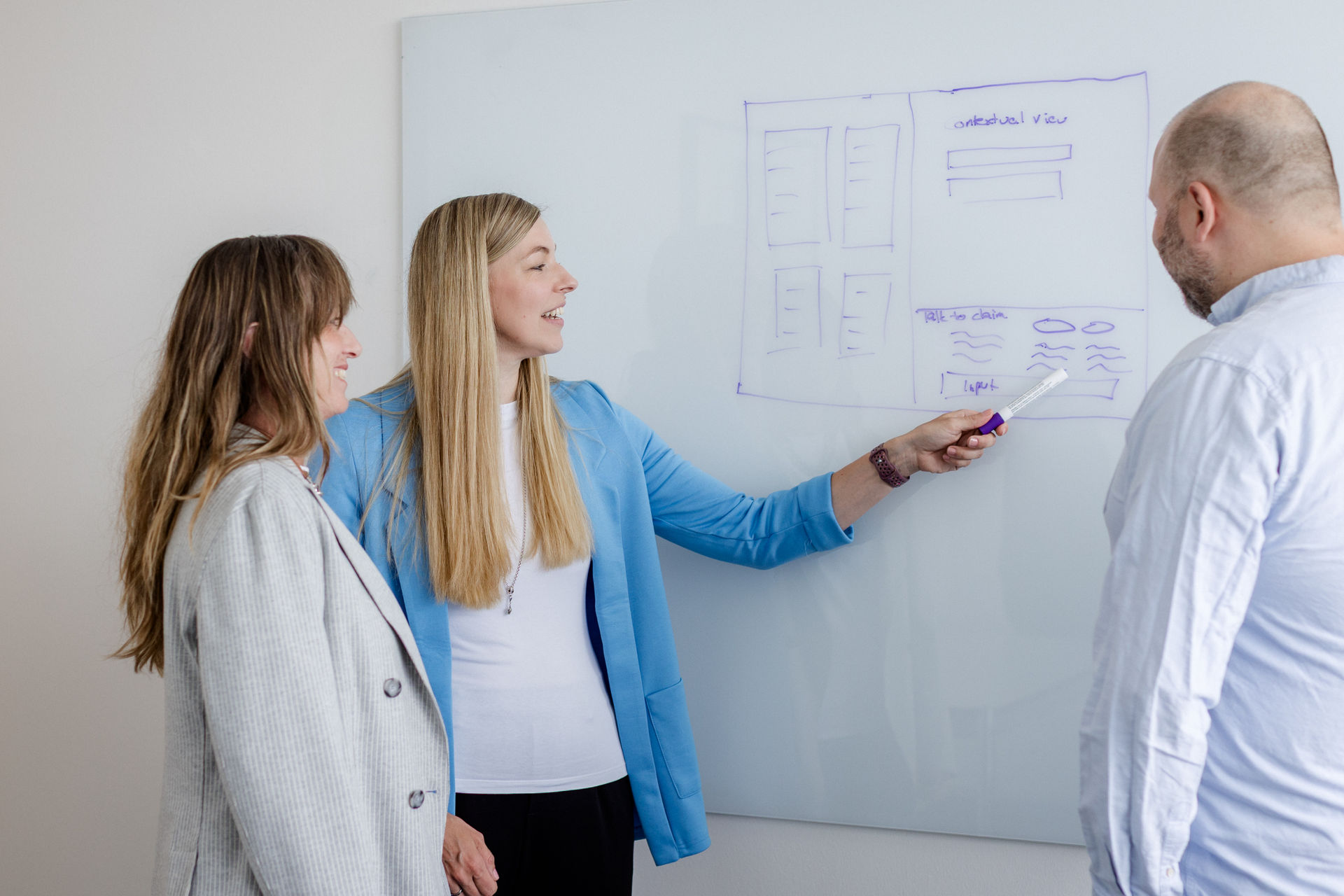 colleges reviewing whiteboard