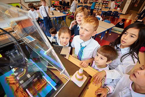 3D printers in a Chicago classroom